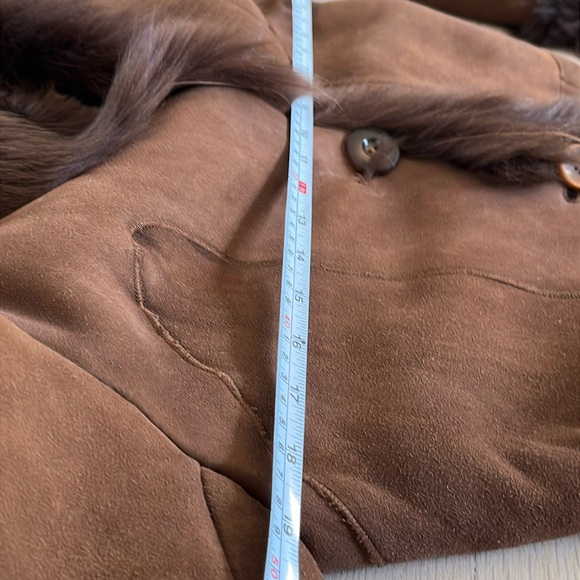 🤎 Luxury Italian Fur Shearling Coat in Chocolate Brown 🤎 - Picture 17 of 17